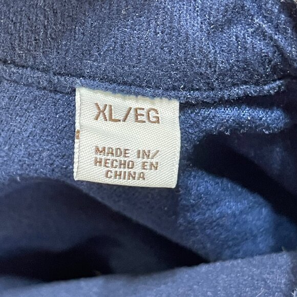 Weatherproof Men's Jacket Flannel Shacket Blue Plaid XL Extra Large - Picture 5 of 6